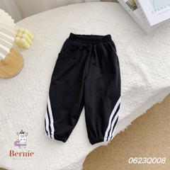 Quần dài thể thao cho bé trai bé gái dáng basic thun cotton 4 chiều 1 đến 7 tuổi BERNIE 0623Q008
