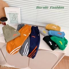 Quần dài thể thao cho bé trai bé gái dáng jogger năng động màu sắc basic 8 đến 25kg BERNIE