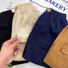Quần short quần kaki đùi túi hộp đính tag cho bé trai đi chơi đi học size 9-26kg 0124Q19 BERNIE kids