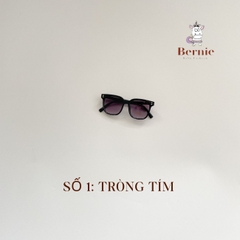 Kính mắt thời trang kính râm kính tròn nhiều màu cho bé trai bé gái đi chơi đi du lịch K05 BERNIE