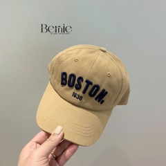 Mũ lưỡi trai unisex cho bé trai bé gái đáp chữ phối viền màu BERNIE 46-54cm bé 2 đến 8 tuổi