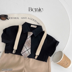 Set vest gile công tử hàn quốc cho bé trai thôi nôi sinh nhật đi tiệc 1 đến 7 tuổi BERNIE H1024B27