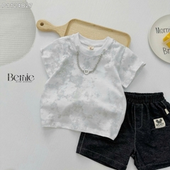 Set bộ bé trai áo thun cotton và quần phối dây xích phong cách 1 đến 7 tuổi BERNIE P1124B27