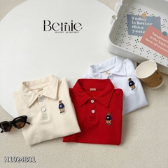 Set bộ cộc tay thun cotton họa tiết hình in lạ mắt phong cách hàn quốc cho bé trai 1 đến 7 tuổi BERNIE H1024B31