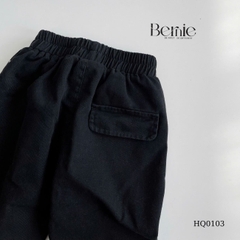 Quần kaki linen dài cho bé trai dáng baggy phong cách Hàn quốc size 9 tới 25kg BERNIE KIDS HQ0103