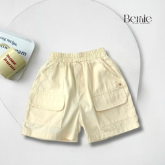 Quần kaki quần short đùi túi hộp phối túi cho bé trai size 1 đến 6 tuổi BERNIE TH-H1224B36