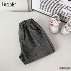Quần dài quần jean mài đen cho bé trai phong cách sành điệu size 11kg tới 28kg BERNIE H0525Q21