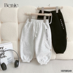 Quần dài jogger nỉ bông in chữ Bernie cho bé trai phong cách sành điệu 1 đến 7 tuổi BERNIE 0724Q28