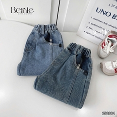 Quần jean dài quần denim can thân trước cho bé trai phong cách sành điệu size 11 tới 28kg BERNIE 25Q004