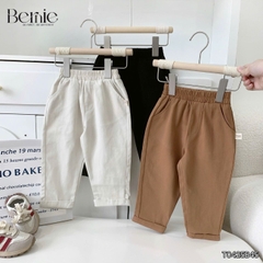 Set bộ polo dài tay chất polo cá sấu họa tiết thêu Gấu Boy kèm quần kaki dài cho bé trai size 1 đến 7 tuổi BERNIE T0425B45