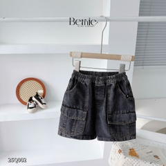 Quần short quần jean túi hộp đi chơi đi học cho bé trai size 9kg tới 28kg BERNIE KIDS 25Q002