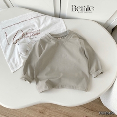 Áo thun áo phông trơn tay dài nhiều màu unisex cho bé trai bé gái đi học đi chơi 9kg đến 27kg BERNIE T0725A51