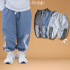  Quần dài quần nỉ da cá phong cách thể thao phối dây cho bé trai bé gái size 9 tới 28kg BERNIE H0725Q84