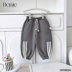  Quần dài quần nỉ da cá phong cách thể thao phối dây cho bé trai bé gái size 9 tới 28kg BERNIE H0725Q84