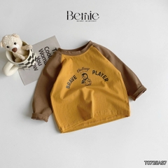 Áo thun áo phông dài tay raplang họa tiết Penguin unisex cho bé trai bé gái đi học đi chơi 9 đến 28kg BERNIE T0725A37