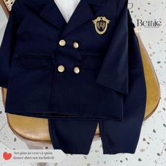 Set bộ vest bé trai phong cách hàn quốc cho bé đi tiệc BERNIE kids 1 đến 7 tuổi