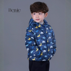 Áo khoác gió chần bông kèm nón nhiều màu cho bé trai bé gái size 11kg tới 25kg BERNIE T0125A25