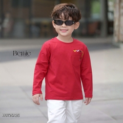 Áo thun áo phông tay dài họa tiết Animal unisex cho bé trai bé gái đi học đi chơi 9 đến 27kg BERNIE H0725A25