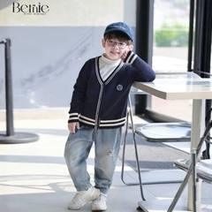 Quần jean dài quần denim dáng baggy xước cho bé trai Style hàn quốc size 11 tới 28kg BERNIE T1125Q52