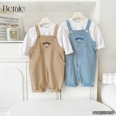 Set Yếm dài kèm áo thun Gấu EINTSIGHT cho bé trai bé gái unisex phong cách hàn quốc size 1 đến 7 tuổi BERNIE H1025B09Đ