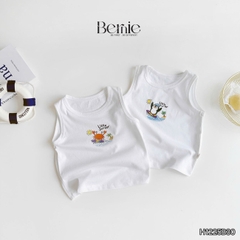 Set sơ mi 3CT Little Surfer cho bé trai áo sơ mi áo ba lỗ và quần short cho bé trai size 11 tới 28kg BERNIE H1225B30