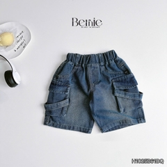 Quần short quần jean túi hộp Teacher cho bé trai đi chơi đi học size 9kg tới 28kg BERNIE KIDS H1025B61ĐQ 