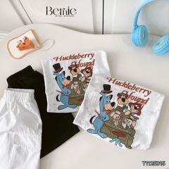 Set bộ tay ngắn đi chơi đi biển cho bé trai áo loang Houd và quần short kaki size 9 tới 28kg BERNIE T1125B15