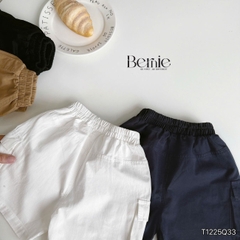 Quần short quần kaki đùi phối túi hộp 2 bên cho bé trai đi chơi đi học size 9 tới 28kg BERNIE T1225Q33