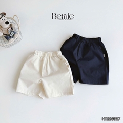 Set bộ thun áo polo tay ngắn họa tiết kẻ sắc màu kèm quần short kaki cho bé trai size 11 đến 28kg BERNIE H0226B37