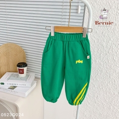 Quần dài thể thao cho bé trai bé gái dáng jogger năng động màu sắc basic 8 đến 25kg BERNIE