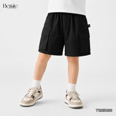 Quần short quần kaki đùi phối túi hộp 2 bên cho bé trai đi chơi đi học size 9 tới 28kg BERNIE T1225Q33