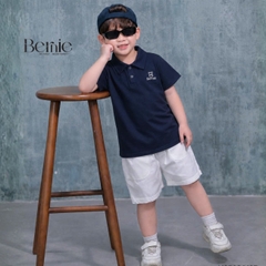 Áo thun áo polo thêu Bear nhiều màu cho bé trai đi học đi chơi size 9 đến 27kg BERNIE H0526A13Đ