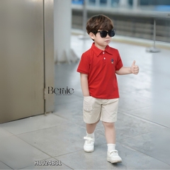 Set bộ cộc tay thun cotton họa tiết hình in lạ mắt phong cách hàn quốc cho bé trai 1 đến 7 tuổi BERNIE H1024B31