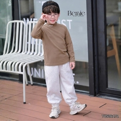 Áo thun cố lọ áo giữ nhiệt cổ 3 phân dài tay Minimal cho bé trai bé gái chất thun cotton 9 đến 28kg BERNIE T0526A72