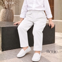 Quần dài quần âu chất chéo tuyết phối nắp túi cho bé trai phong cách thanh lịch size 9kg tới 28kg  BERNIE T0726Q22
