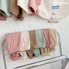 Đồ dài tay cho bé trai bé gái thun tăm trơn màu basic hàn quốc 1 đến 7 tuổi BERNIE