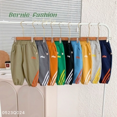 Quần dài thể thao cho bé trai bé gái dáng jogger năng động màu sắc basic 8 đến 25kg BERNIE