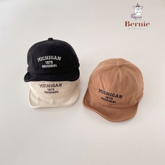 Mũ nón lưỡi trai cho bé trai Michigan phong cách hàn quốc 1 đến 5 tuổi BERNIE kids