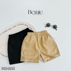 Set bộ quần áo set sơ mi công tử ngắn tay bé trai đính nơ rời mặc sinh nhật đi chơi đi tiệc 1 đến 7 tuổi BERNIE