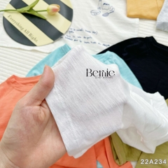 Áo phông trơn dài tay unisex cho bé trai gái BERNIE cotton xược mềm mại nhiều màu 8 đến 25kg 22A234