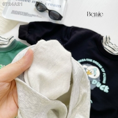 Áo sweater tay dài họa tiết in hình thỏ và vịt dễ thương cho bé trai bé gái 1đến 7tuổi BERNIE0724A21