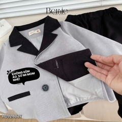  Set vest công tử Blazer H0924B27 2 chi tiết phong cách hàn quốc cho bé trai 1 đến 7 tuổi Bernie H0924B27