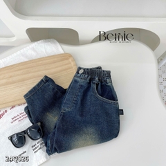 Quần dài quần denim phối túi, Wax phong cách cho bé trai phong cách sành điệu 1 đến 7 tuổi BERNIE 24Q026
