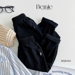 Quần kaki linen dài cho bé trai dáng baggy phong cách Hàn quốc size 9 tới 25kg BERNIE KIDS HQ0103