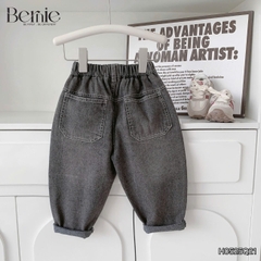 Quần dài quần jean mài đen cho bé trai phong cách sành điệu size 11kg tới 28kg BERNIE H0525Q21