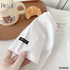 Áo thun cho bé trai tay ngắn phối túi ngực họa tiết khủng long size 9 tới 28kg BERNIE T0725A56