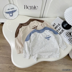 Set bộ tay dài cho bé trai tay áo phối màu họa tiết thêu BERNIE kèm quần dài 1 đến 7 tuổi H0425B58
