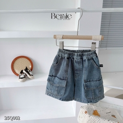 Quần short quần jean túi hộp đi chơi đi học cho bé trai size 9kg tới 28kg BERNIE KIDS 25Q002