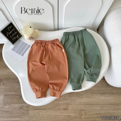 Set bộ polo thun cotton dài tay áo polo họa tiết hình in kèm quần dài cho bé trai size 9 tới 28kg BERNIE T0725B35