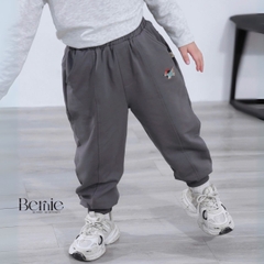  Quần dài quần nỉ da cá họa tiết thêu cún cho bé trai bé gái size 9 tới 25kg BERNIE H0525Q31